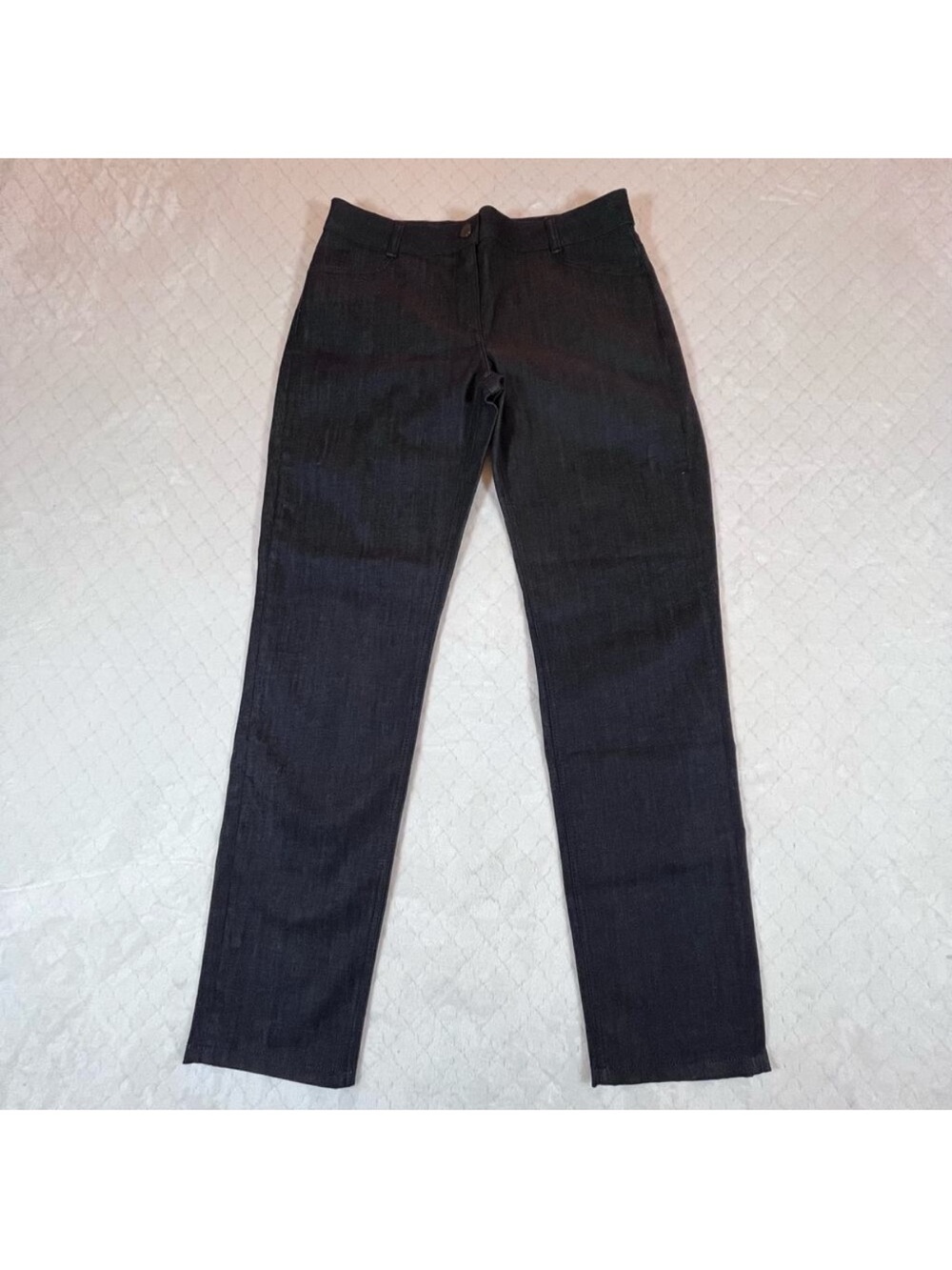 Longchamp Dark Denim Straight Blue Jeans Women's Sz 10 US / 42EU